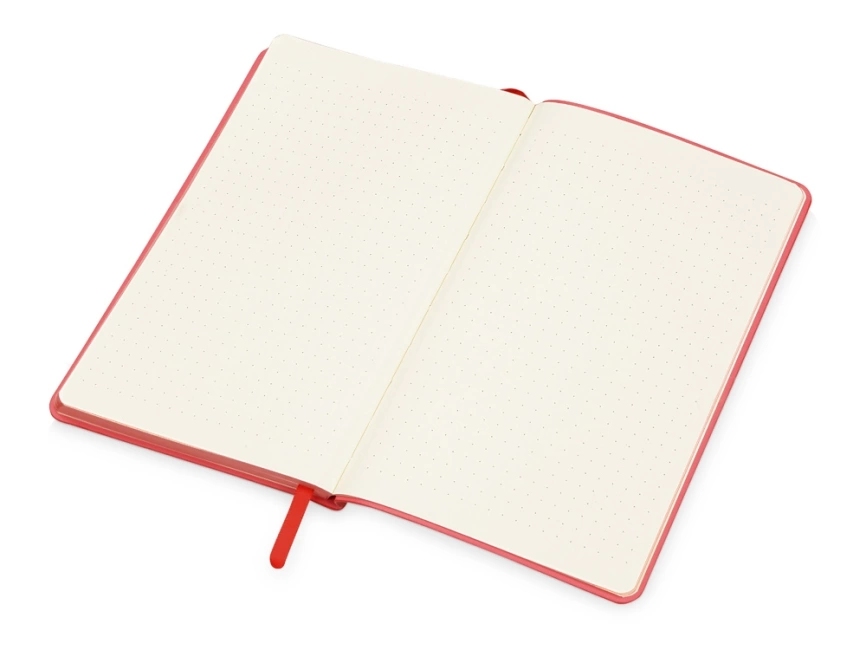 Блокнот Notepeno 130x205 мм с тонированными линованными страницами, красный фото 6