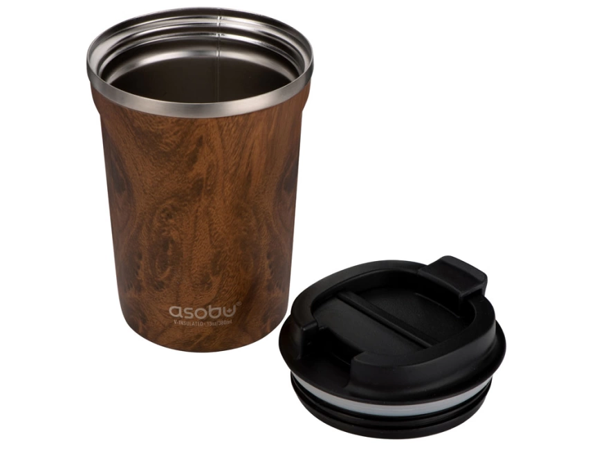 Термокружка CAFÉ COMPACT, 380 мл, wood фото 3