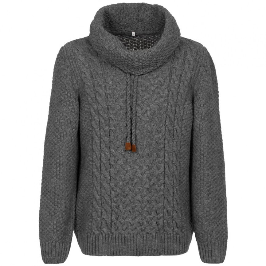 Свитер мужской Warmheart, серый меланж, размер L фото 4