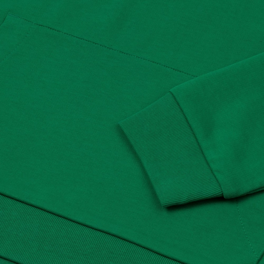 Толстовка с капюшоном унисекс Hoodie, зеленая, размер XS фото 9