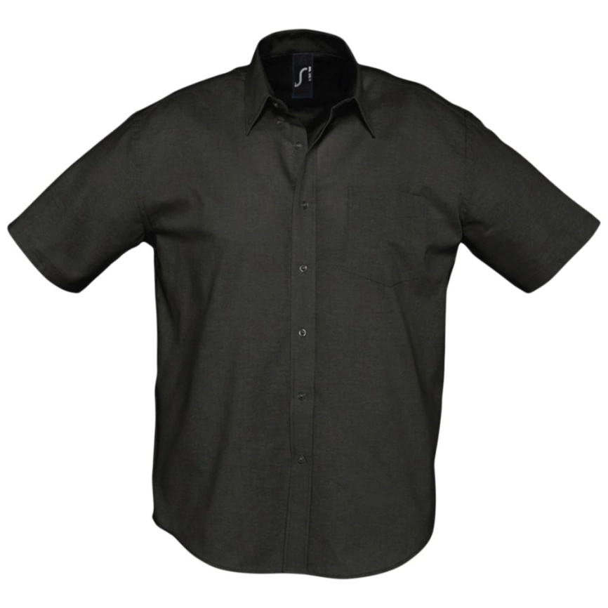 Рубашка мужская с коротким рукавом Brisbane черная, размер S фото 1
