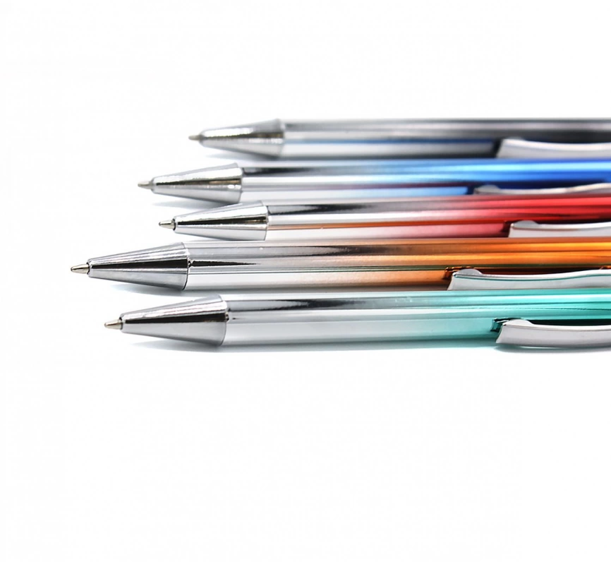 Ручка металлическая Синергия, синяя фото 2