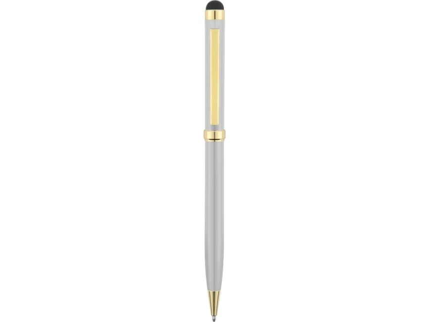 Ручка шариковая Голд Сойер со стилусом, серебристый фото 2