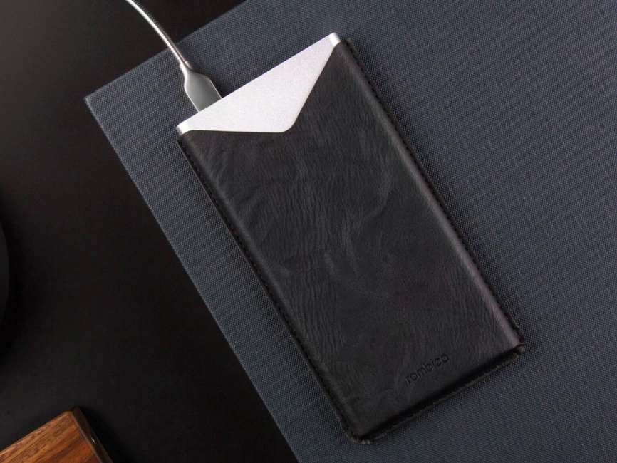 Внешний аккумулятор Rombica NEO AX100L, 10 000 мАч, алюминий, серебристый, чехол фото 6