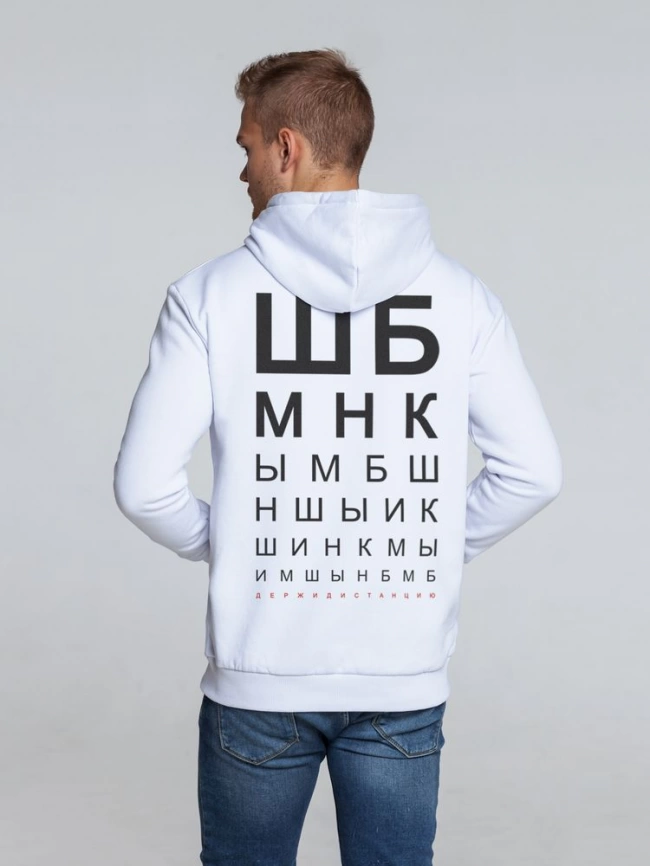 Толстовка с капюшоном «ШБМНК», белая, размер XXL фото 5