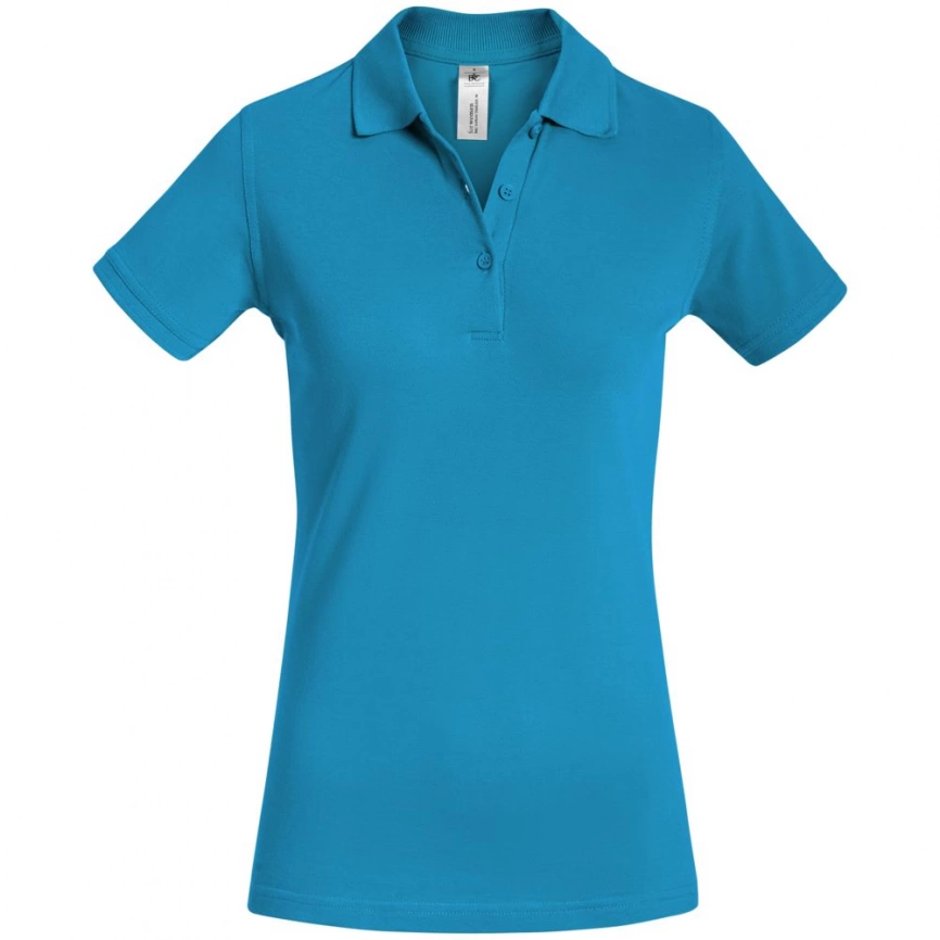 Рубашка поло женская Safran Timeless бирюзовая, размер XL фото 1