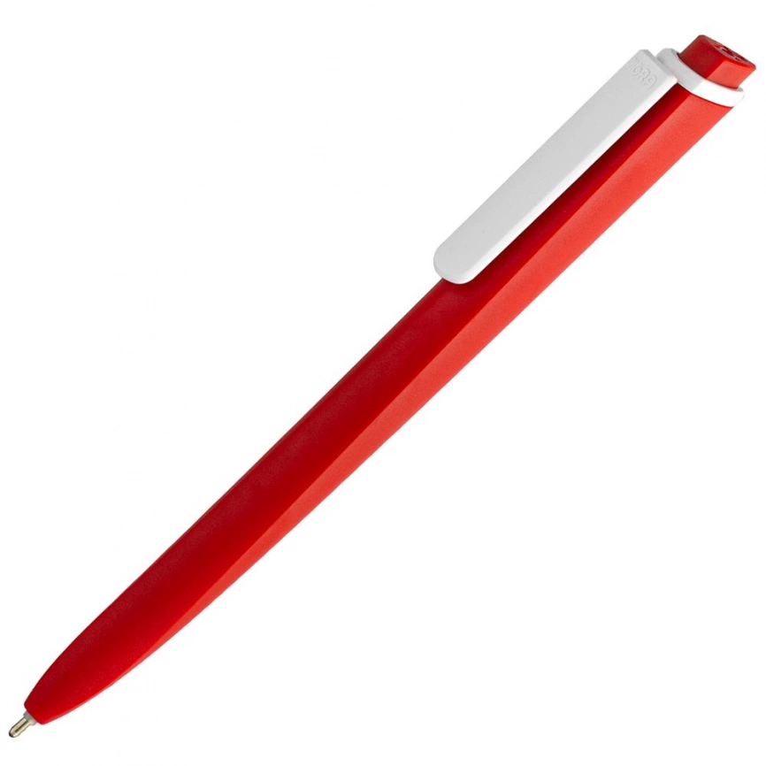Ручка шариковая Pigra P02 Mat, красная с белым фото 1