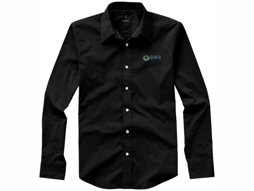 Рубашка Hamilton мужская с длинным рукавом, черный фото 9