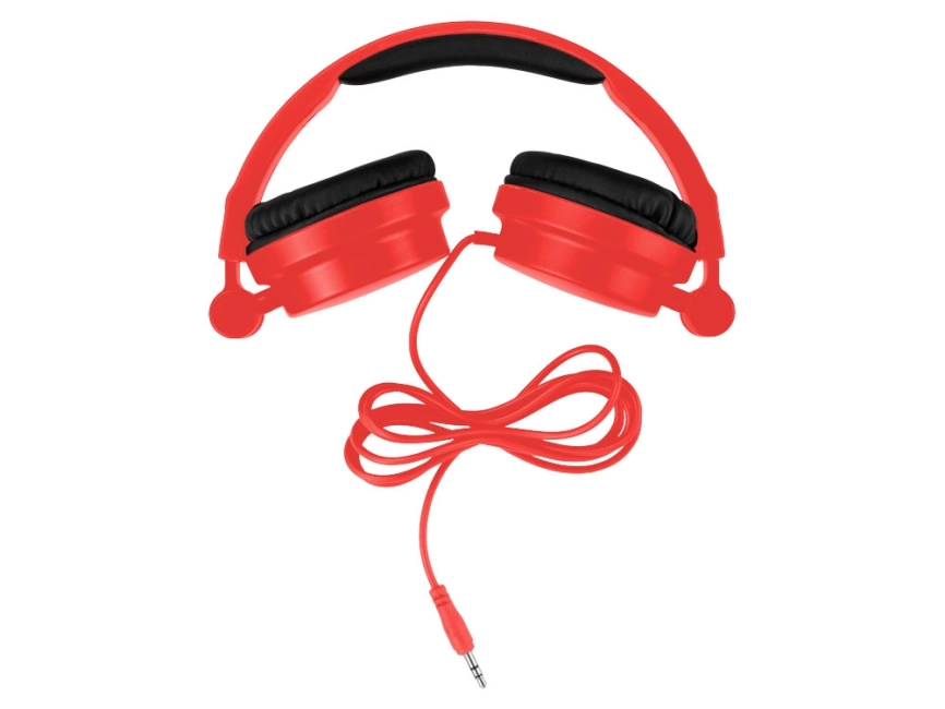 Наушники складные Rally, красный фото 2