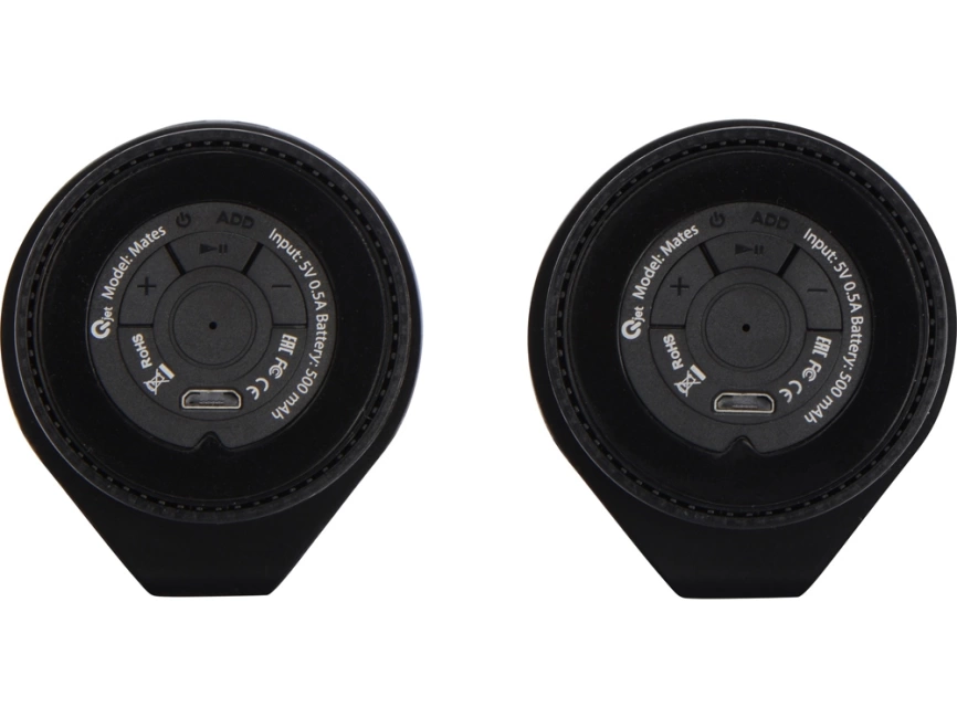 Портативные парные колонки Qjet TWS Mates с синими кольцами фото 3