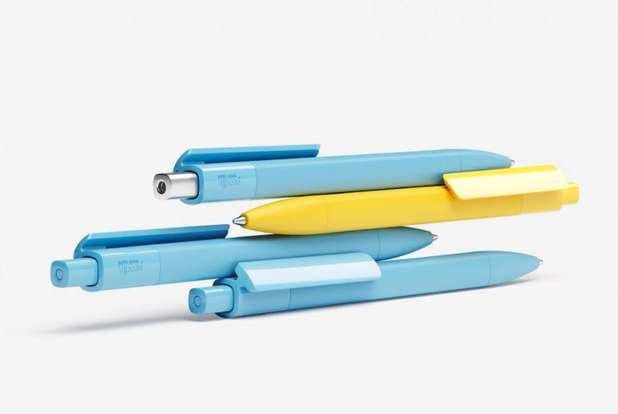 Ручка шариковая Prodir DS4 PMM-P, голубая фото 7