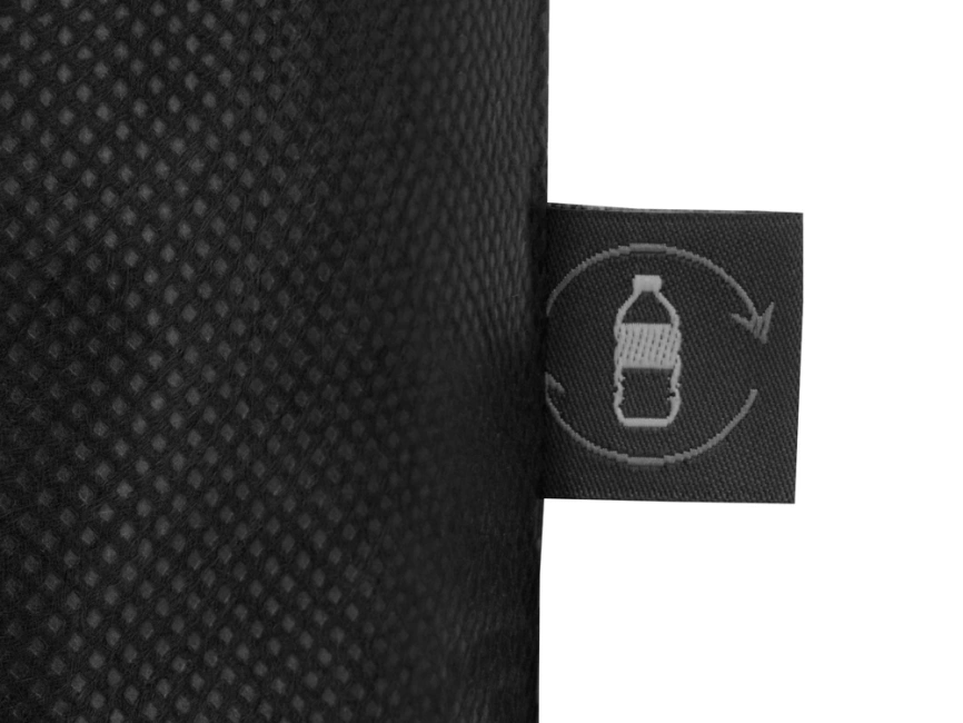 Сумка-шоппер Reviver из нетканого переработанного материала RPET, черный фото 3