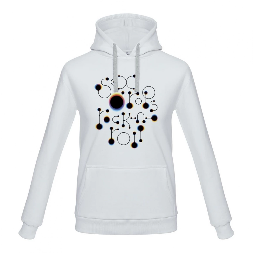 Толстовка с капюшоном No drugs, белая, размер XL фото 3