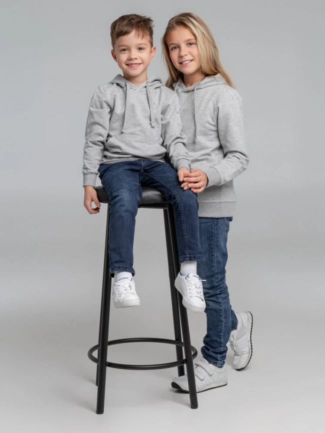 Толстовка с капюшоном детская Kirenga Kids серый меланж, 12 лет фото 17