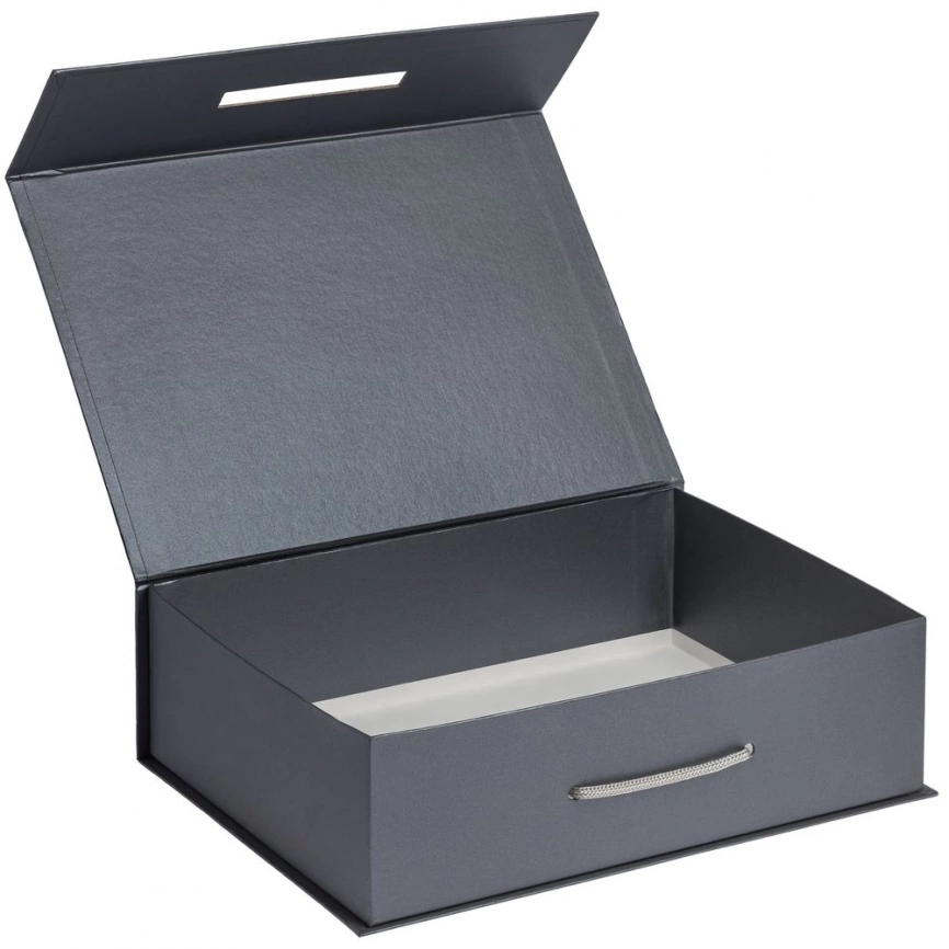 Коробка Case, подарочная, темно-серебристая фото 2
