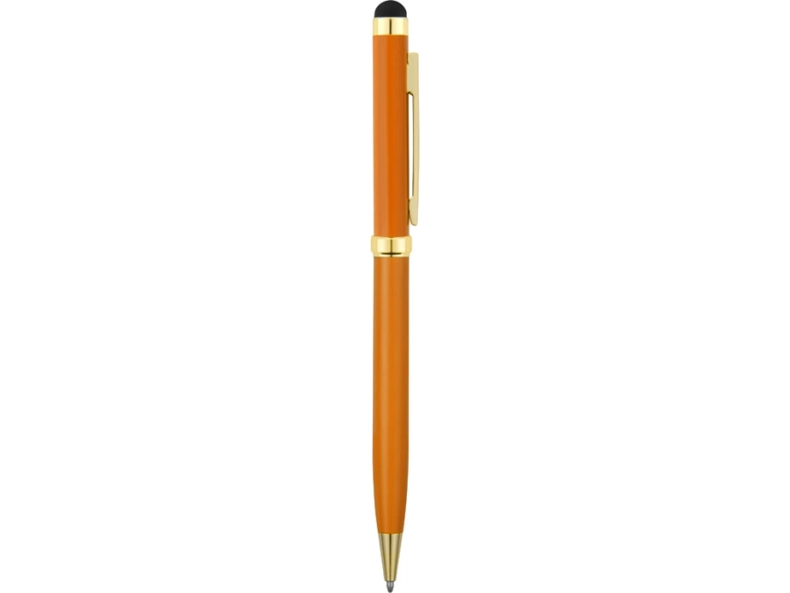 Ручка шариковая Голд Сойер со стилусом, оранжевый фото 3