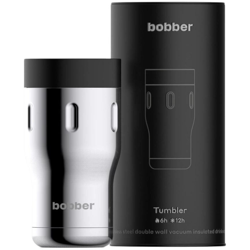 Термостакан Bobber Tumbler 350, вакуумный, стальной зеркальный фото 2