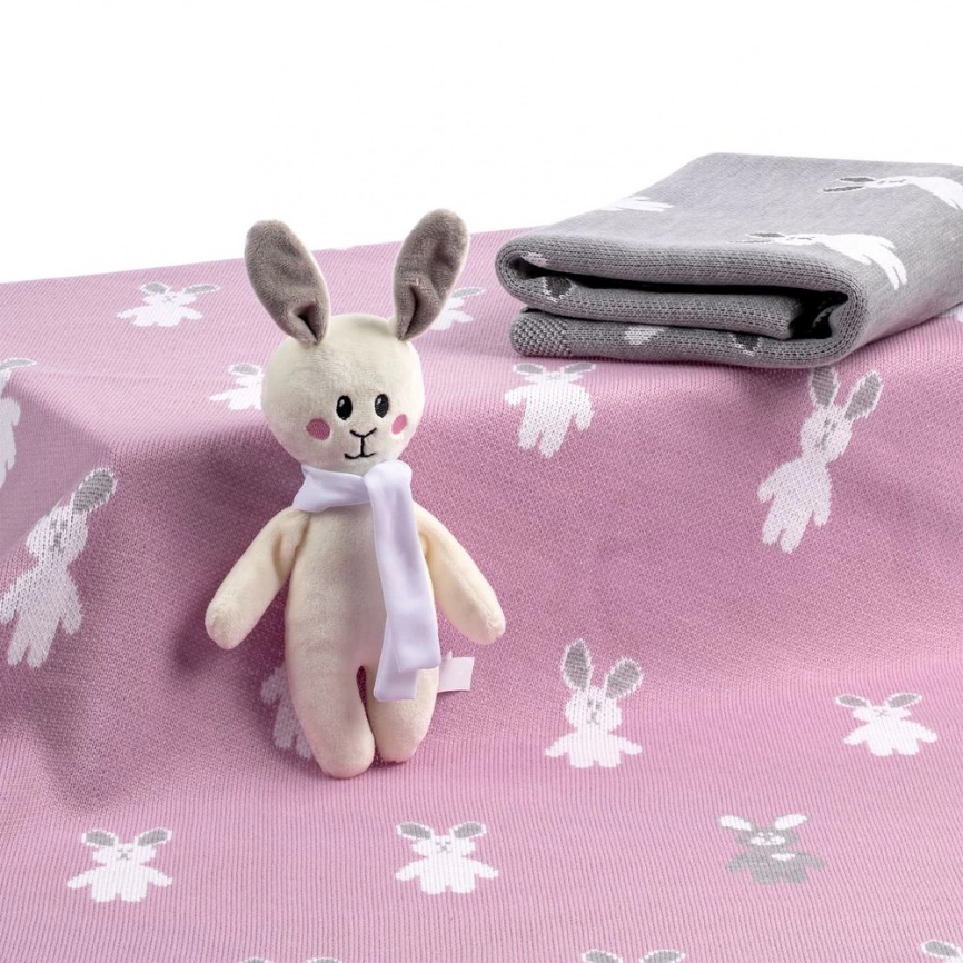 Набор детский с зайками Beastie Toys, розовый фото 6