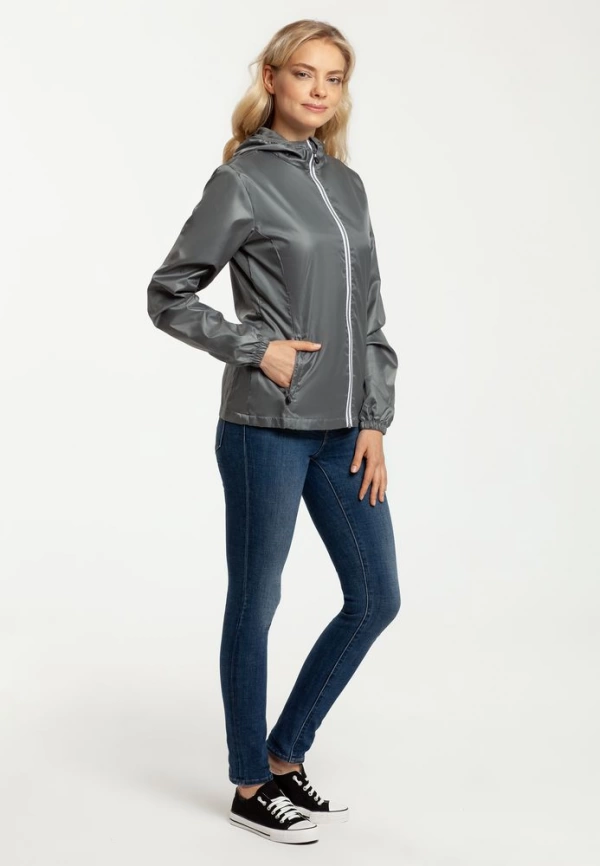 Ветровка женская Fastplant серая, размер M фото 10