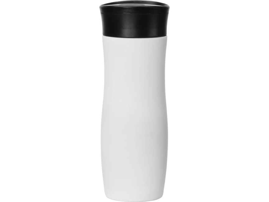 Вакуумная термокружка с кнопкой Streamline, Waterline, soft-touch, белый фото 4