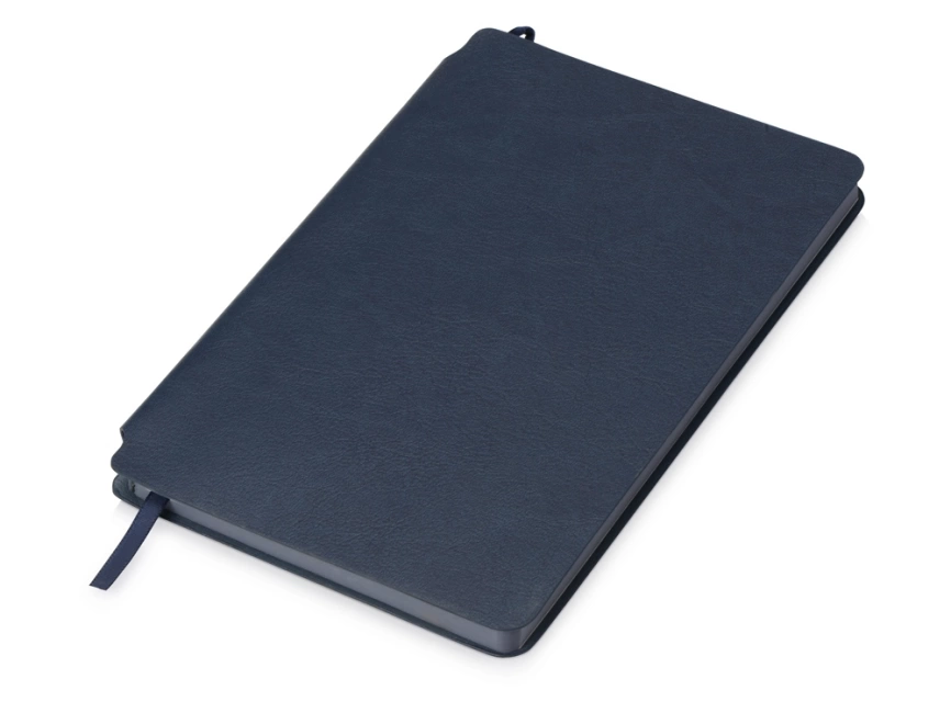Блокнот Notepeno 130x205 мм с тонированными линованными страницами, темно-синий фото 1