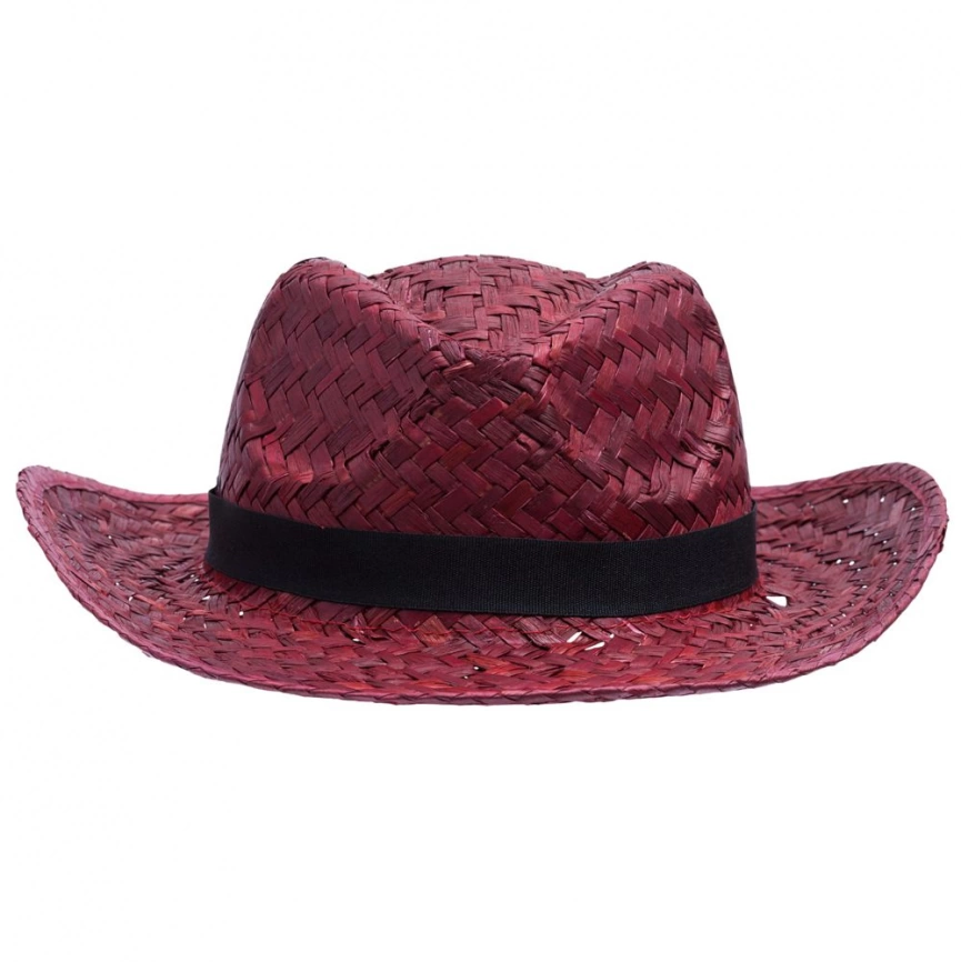 Шляпа Daydream, красная с черной лентой фото 2