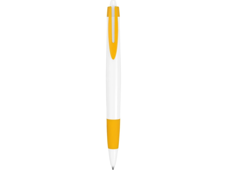 Ручка шариковая Havana, белая с жёлтым фото 2