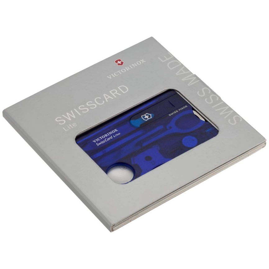 Набор инструментов SwissCard Lite, синий фото 5