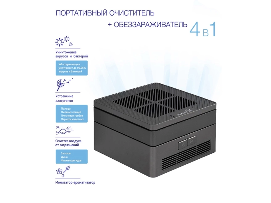 Многофункциональный очиститель + обеззараживатель 4 в 1, RMA-103-02, черный фото 7
