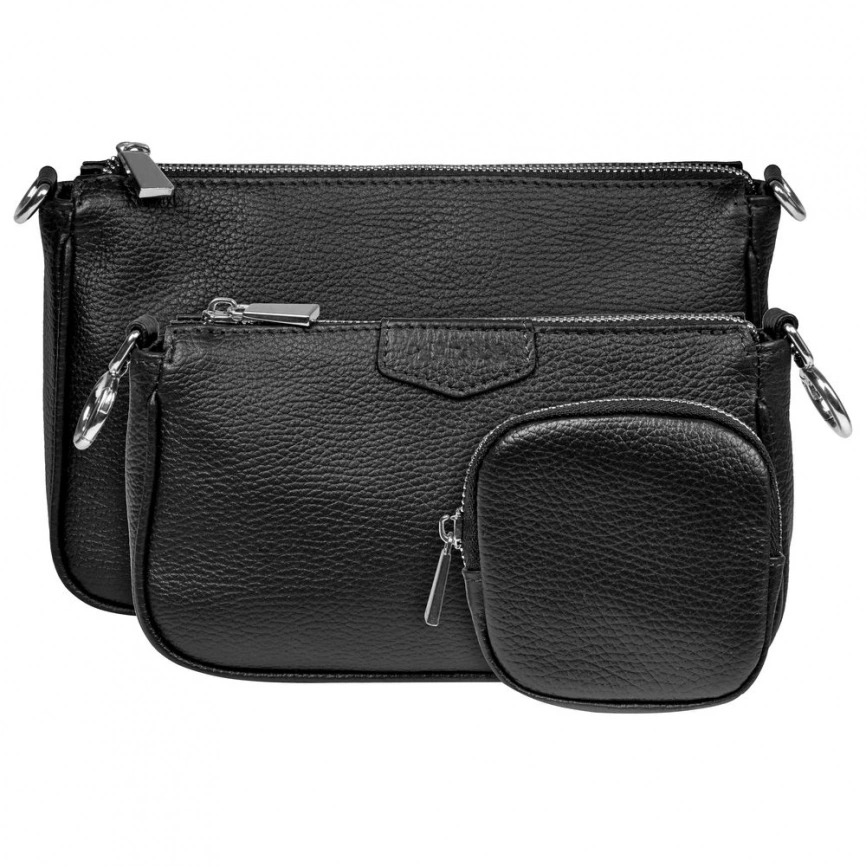 Сумка через плечо Gamma, черная фото 2