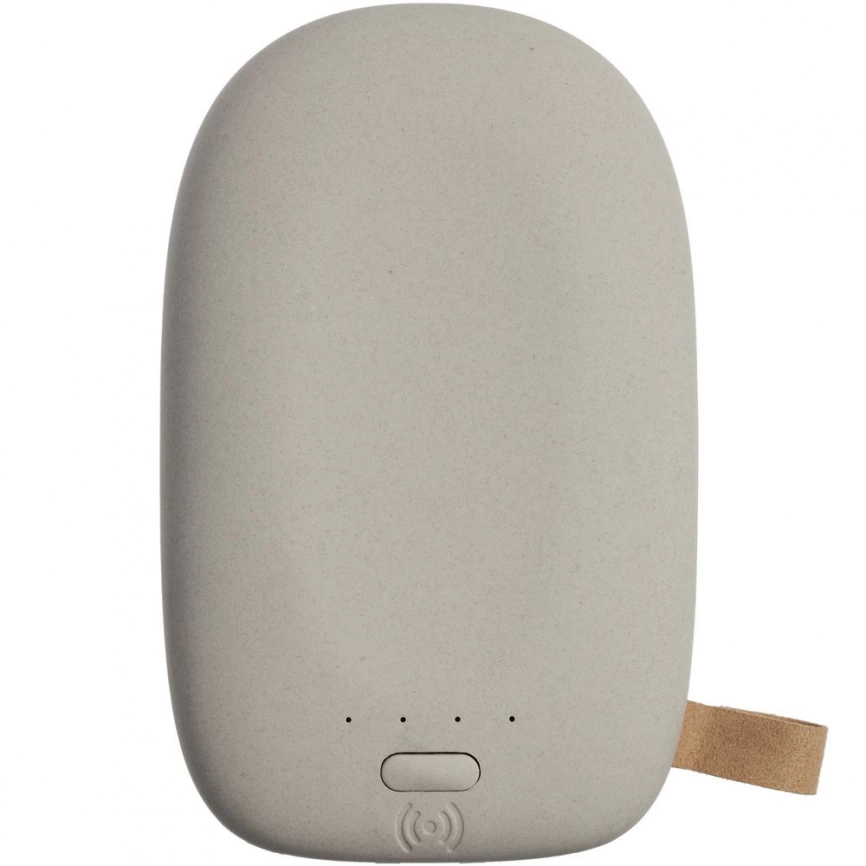 Аккумулятор с беспроводной зарядкой Pebble Wireless 9000 мАч, светло-серый фото 2