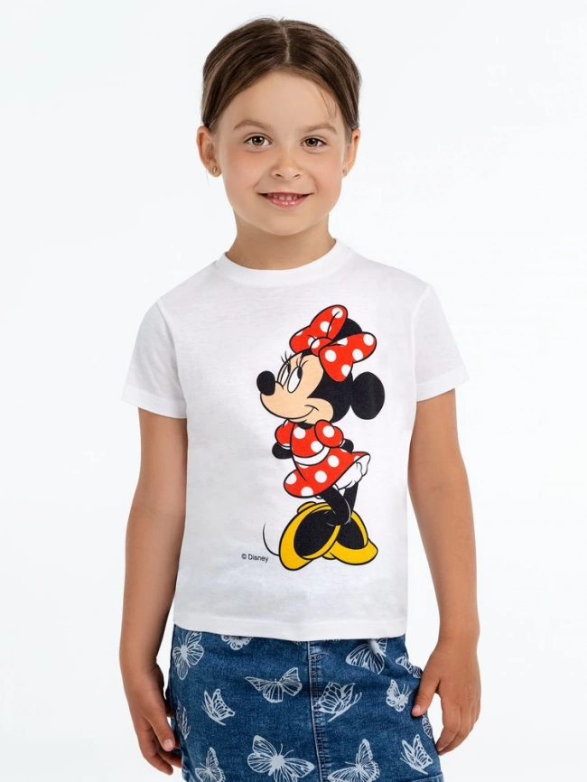 Футболка детская «Минни Маус. Jolly Girl», белая, на рост 142-154 см (12 лет) фото 2