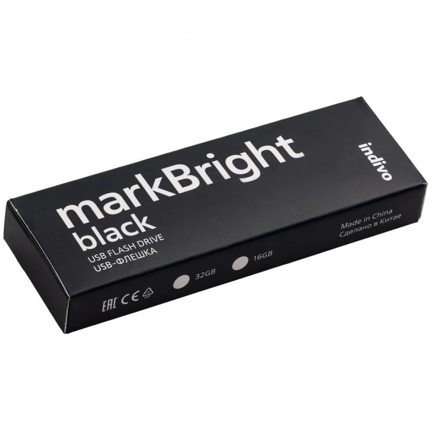 Флешка markBright Black с зеленой подсветкой, 32 Гб фото 8