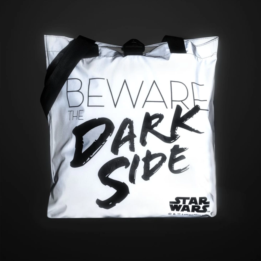 Шопер Beware The Dark Side из светоотражающей ткани фото 2