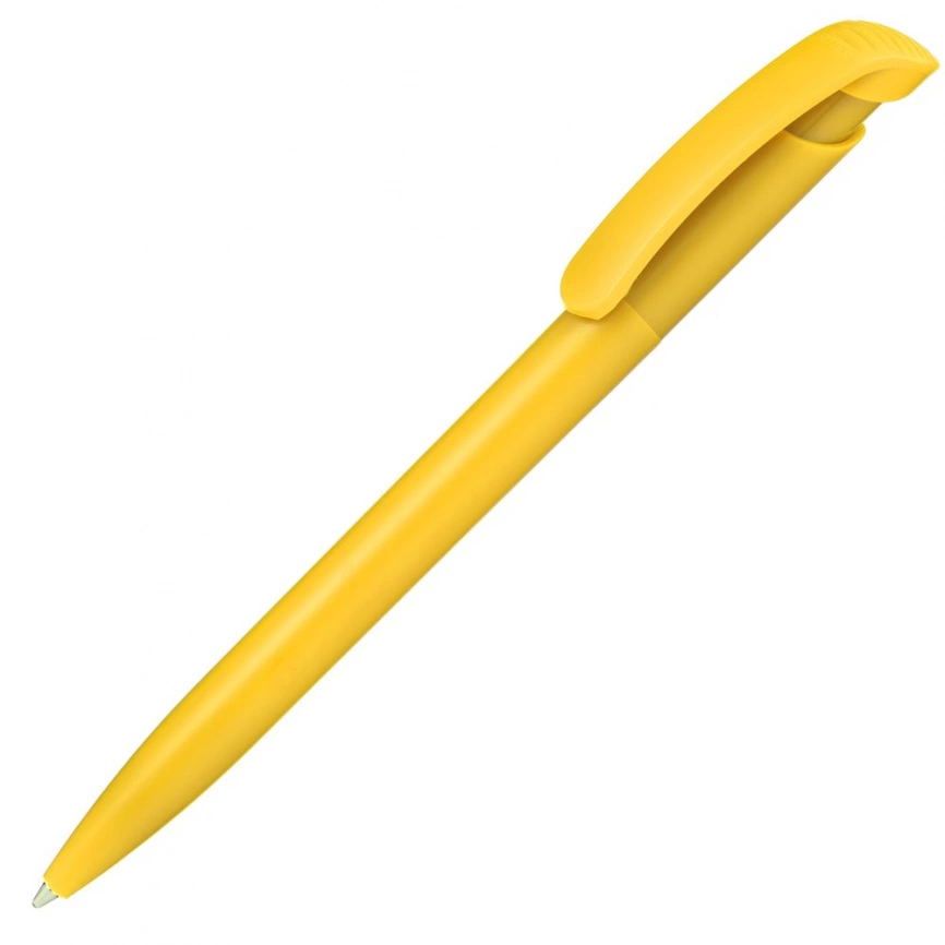 Ручка шариковая Clear Solid, желтая фото 4