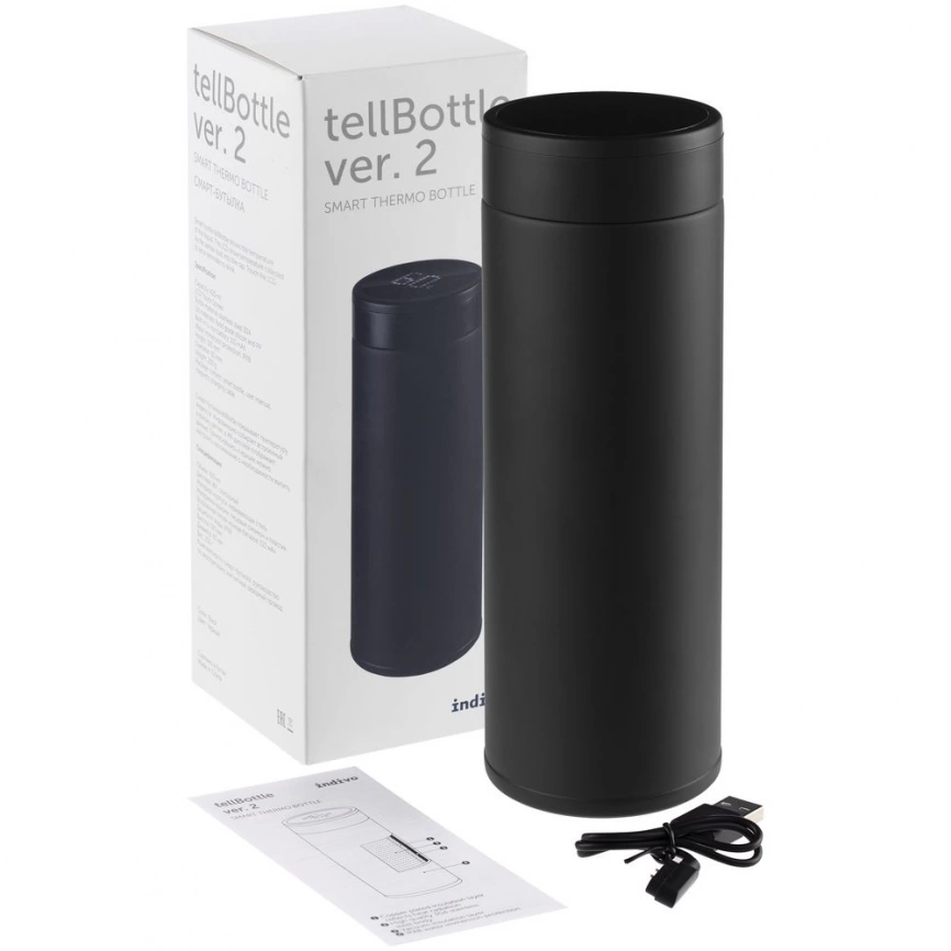 Умный термос tellBottle ver.2, 420 мл., черный фото 11