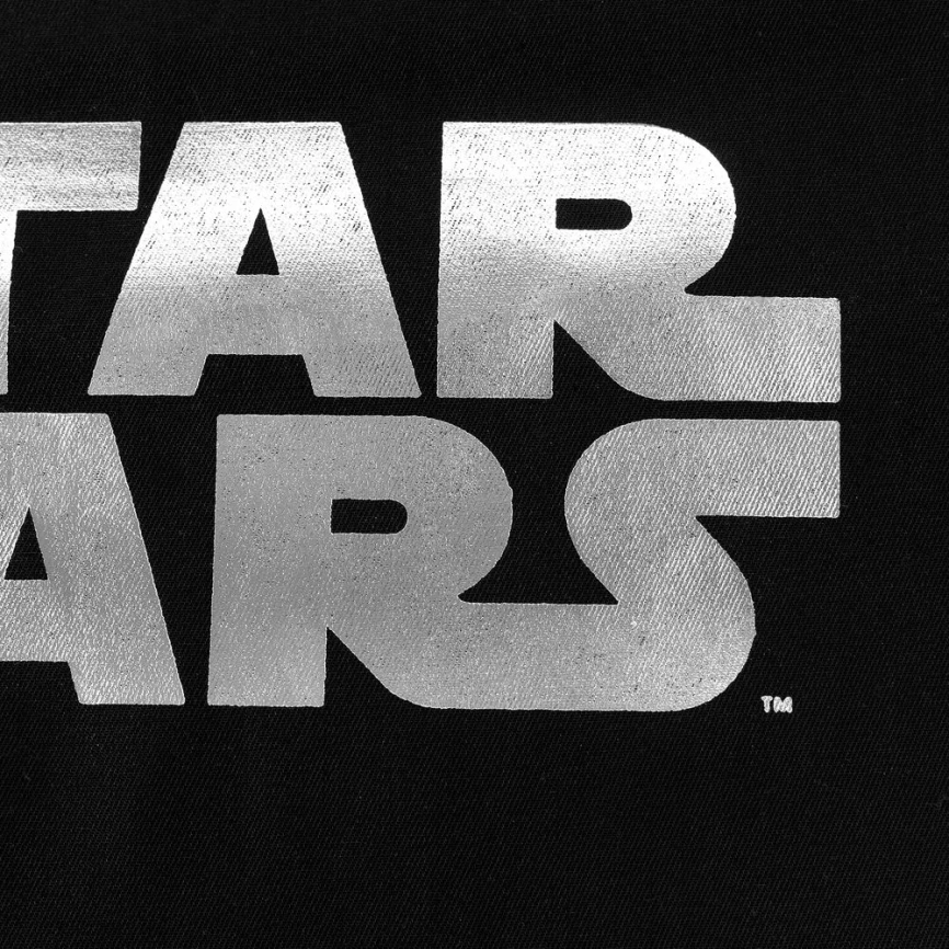 Холщовая сумка Star Wars Silver, черная фото 3