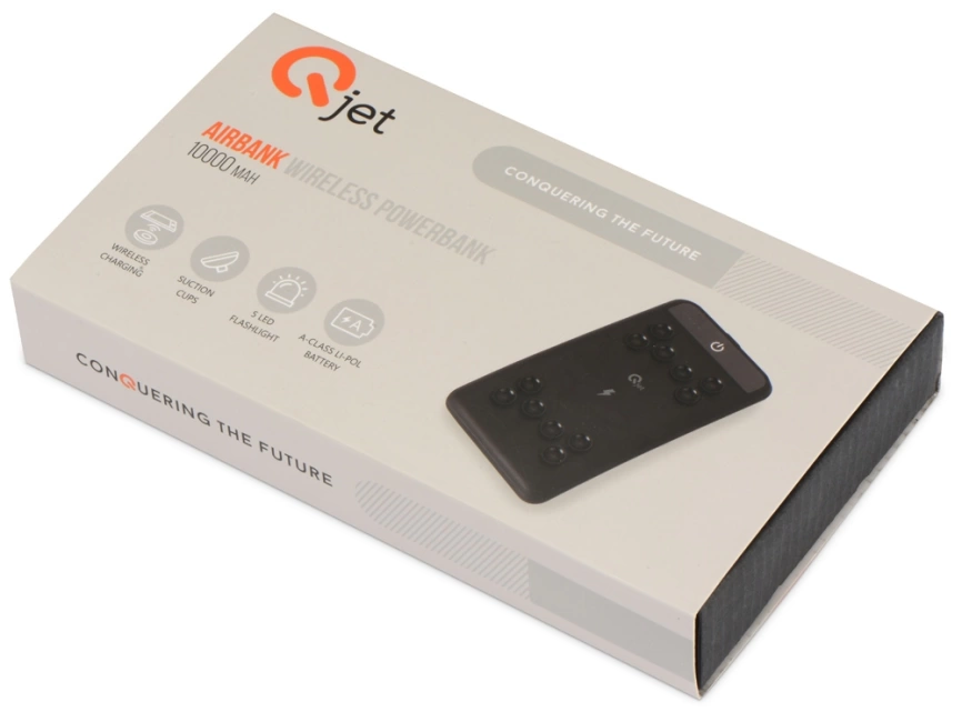 Портативное беспроводное зарядное устройство Airbank, 10000 mAh,  черный фото 11