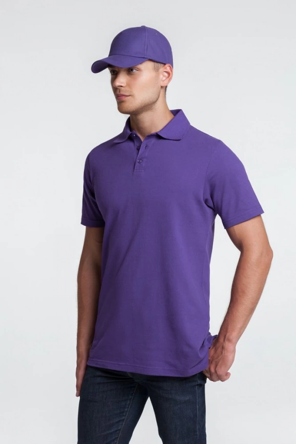 Рубашка поло мужская Virma light, фиолетовая, размер 3XL фото 5