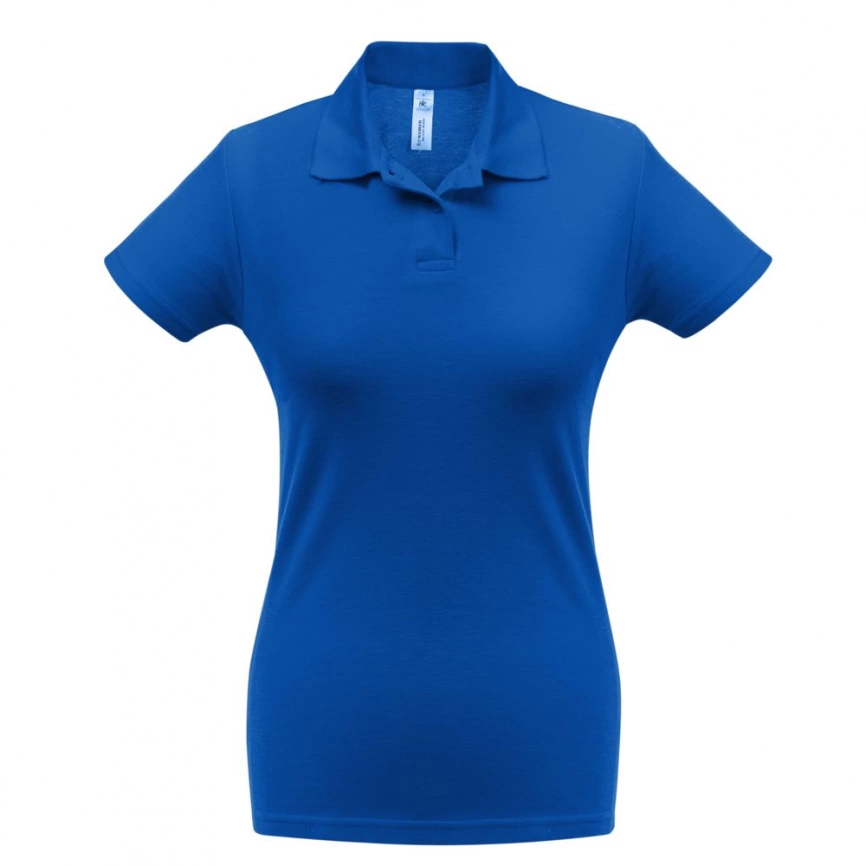 Рубашка поло женская ID.001 ярко-синяя, размер M фото 1