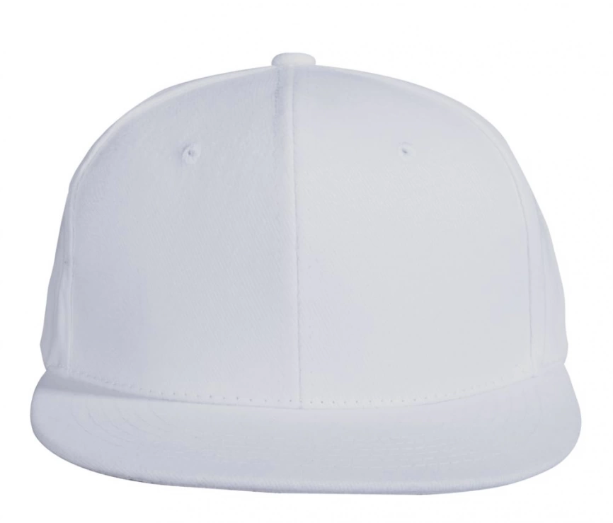 Бейсболка Unit Snapback с прямым козырьком, белая фото 4