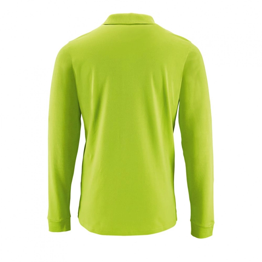 Рубашка поло мужская с длинным рукавом Perfect LSL Men зеленое яблоко, размер 3XL фото 2