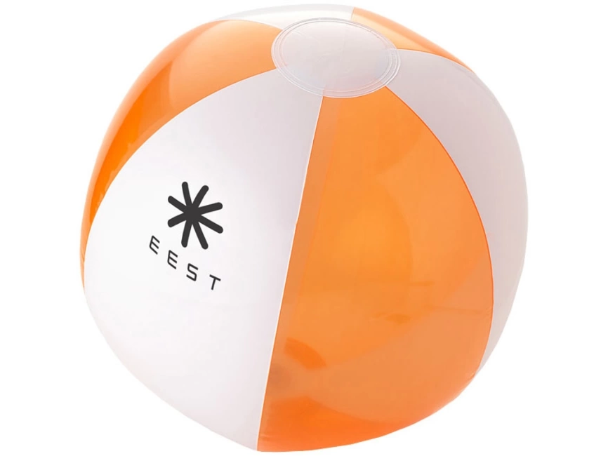 Пляжный мяч Bondi, оранжевый/белый фото 4