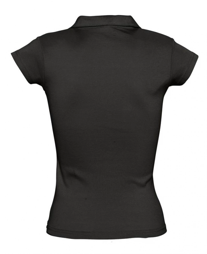 Рубашка поло женская без пуговиц Pretty 220 черная, размер L фото 2