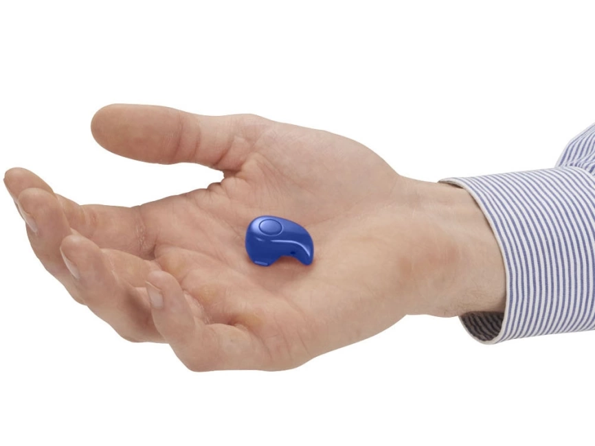 Простой беспроводной наушник с микрофоном, ярко-синий фото 4