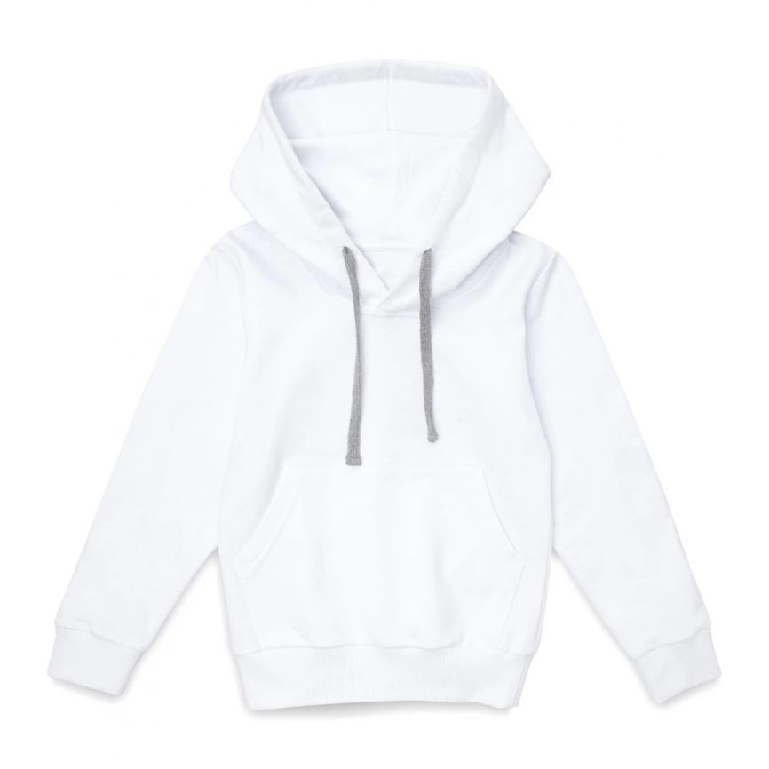 Толстовка с капюшоном детская Kirenga Kids, белая, 10 лет фото 6