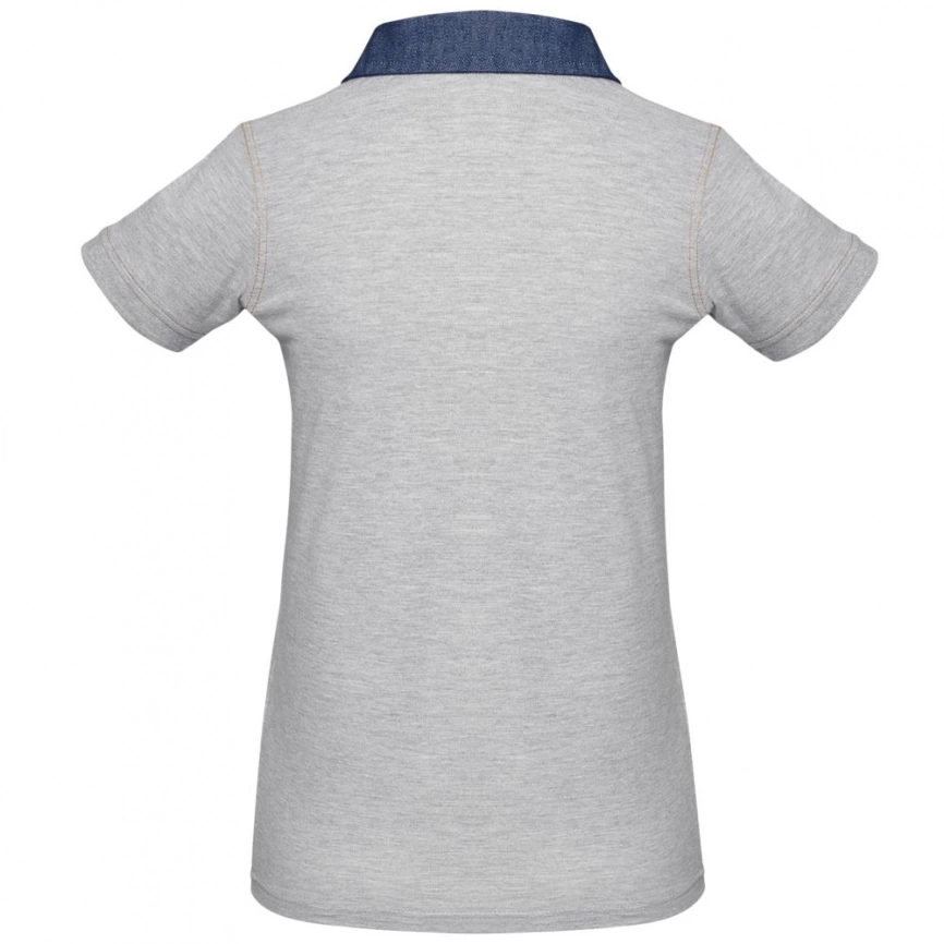 Рубашка поло женская DNM Forward серый меланж, размер L фото 2