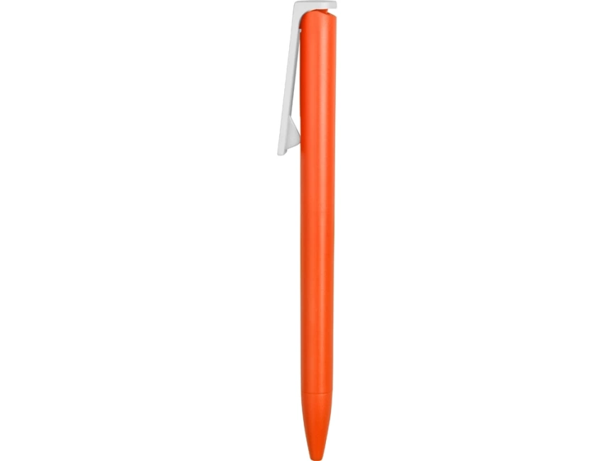 Ручка пластиковая шариковая Fillip, оранжевый/белый фото 4