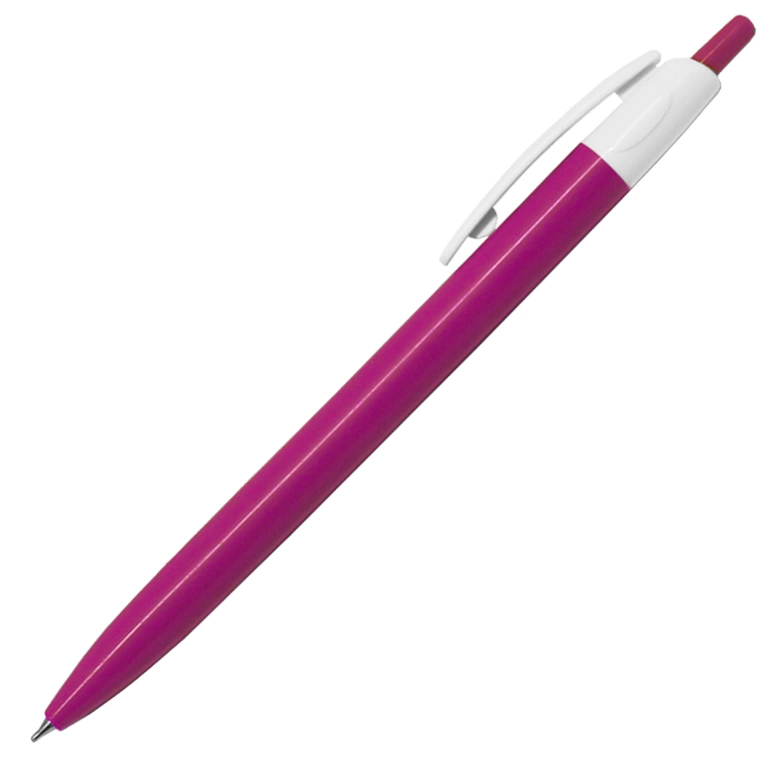 Ручка шариковая, пластик, розовый/белый, Barron фото 1