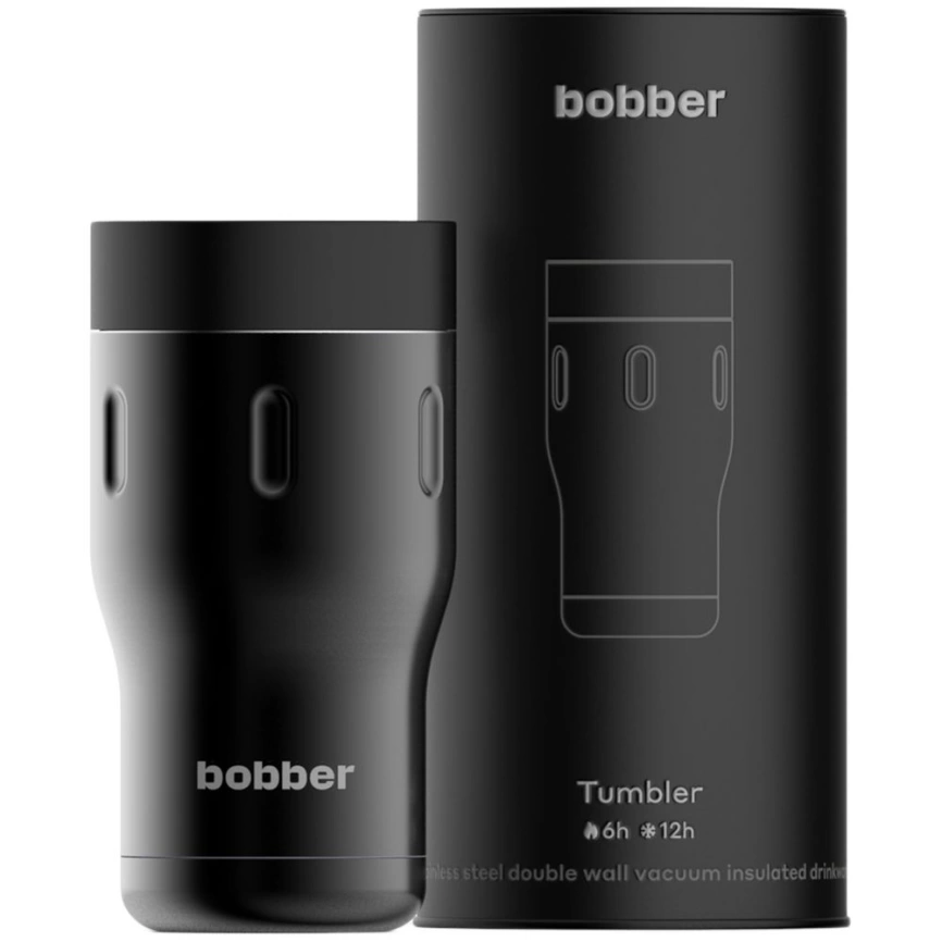 Термостакан Bobber Tumbler 350, вакуумный, черный фото 2